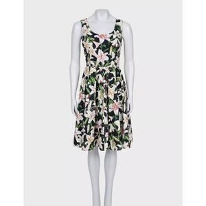 Dolce & Gabbana Floral Print Cotton Mini Dress IT40